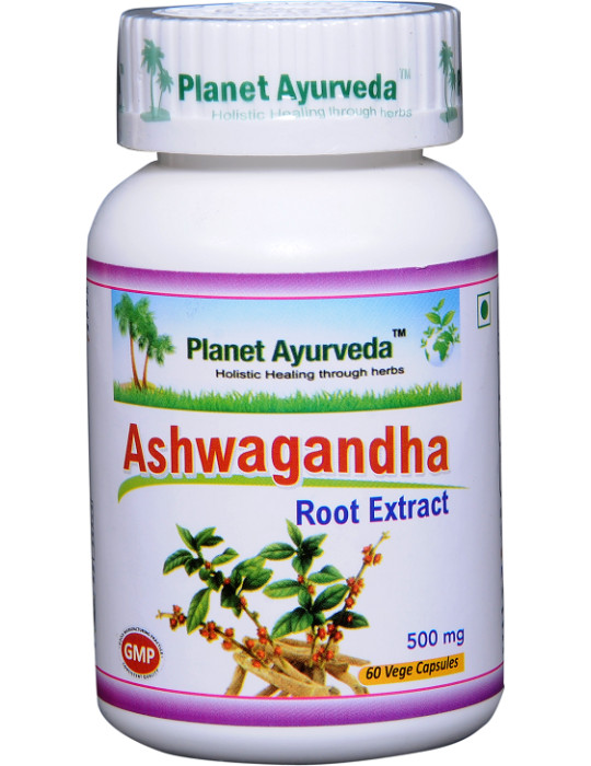 Planet Ayurveda Ashwaganda juure ekstrakt 60tk.