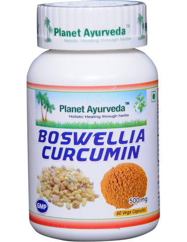Planet Ayurveda Boswellia - Curcumin ekstrakt 60tk.  Toidulisand