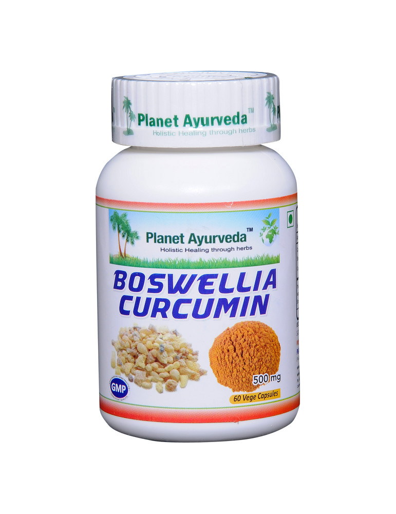 Planet Ayurveda Boswellia - Curcumin ekstrakt 60tk.  Toidulisand