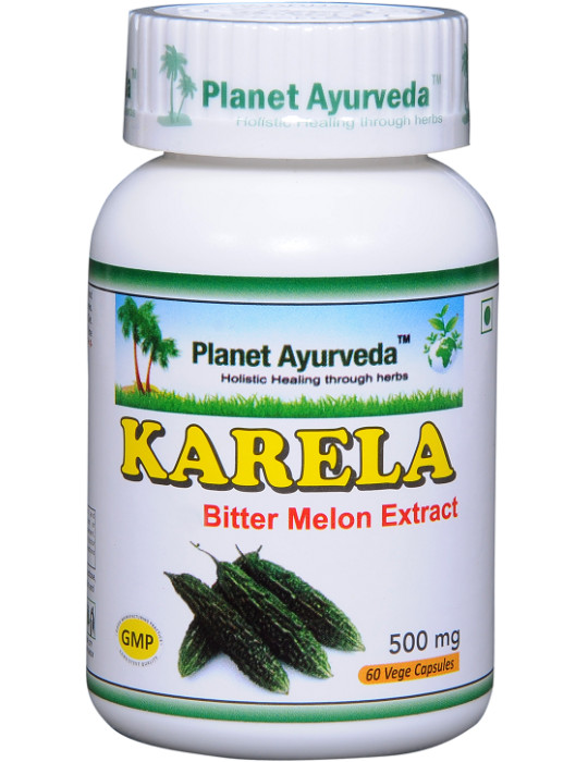 Planet Ayurveda Karela ekstrakt(mõru melon)- II tüüpi diabeedi, psoriaasi, südame ja maksa puhul  60tk.