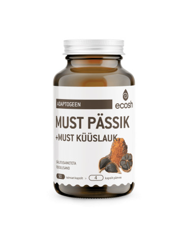 Ecosh must pässik + must küüslauk 90 kapslit