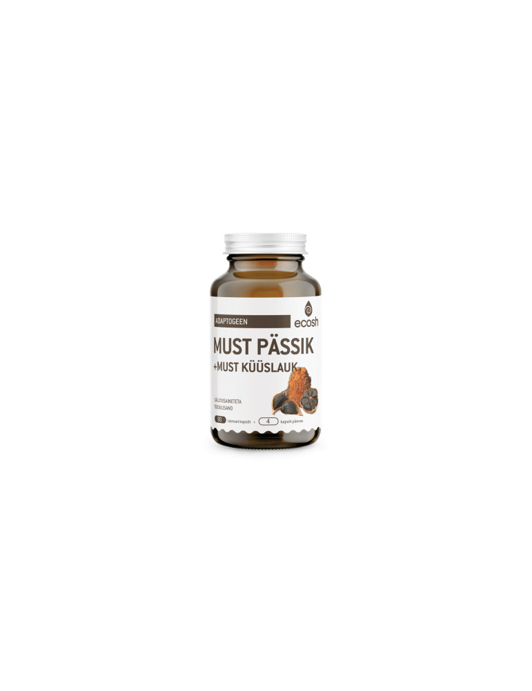 Ecosh must pässik + must küüslauk 90 kapslit