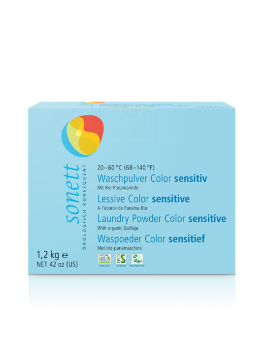 Sonett Sensitive pesupulber värvilisele pesule 1,2kg
