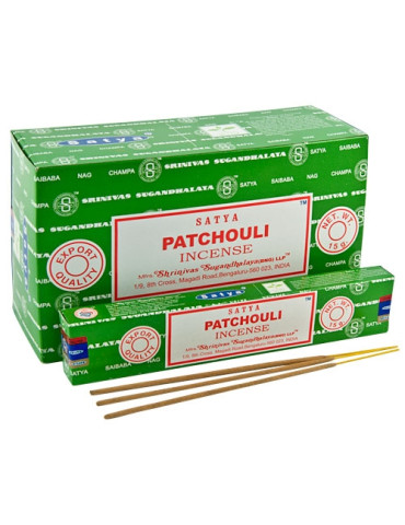 Satya PATŠULI lõhnapulgad 12x15g