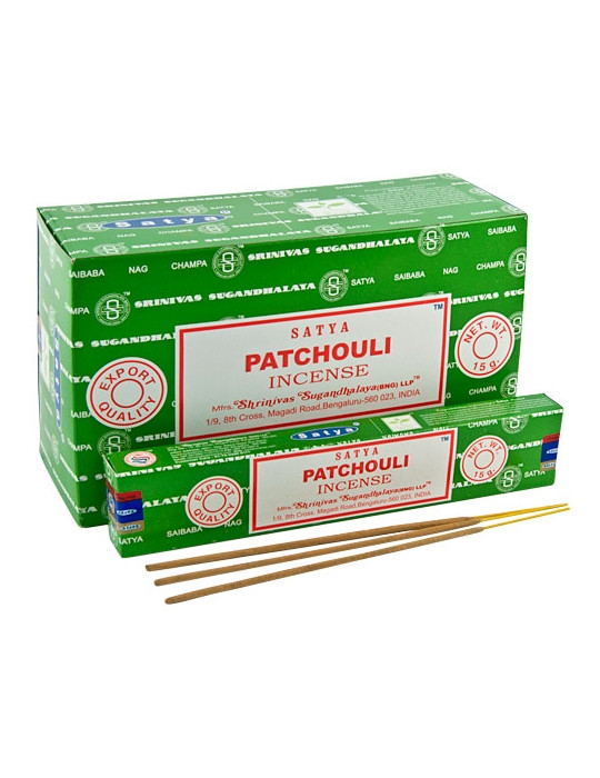 Satya PATŠULI lõhnapulgad 12x15g