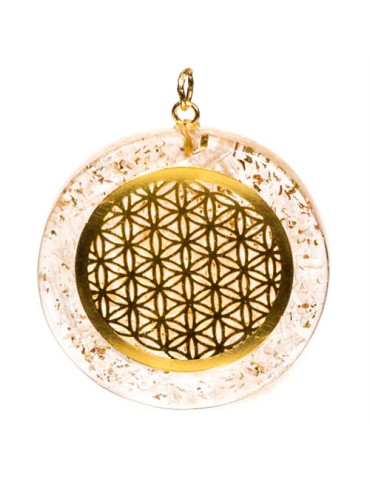 Orgon necklace with selenite 4.0 cm