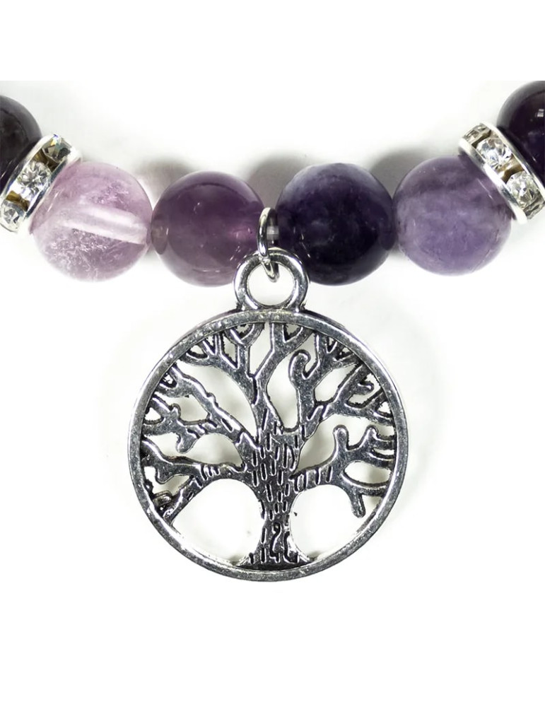 Fluoriidi-ametüsti käevõru koos elupuuga