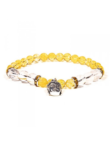 Tsitriini ja mäekristalliga käevõru