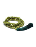 Mala green jadeite with tassel