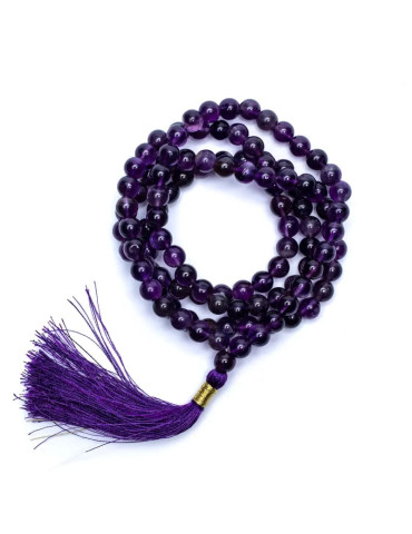 Mala with amethyst 108 stones 2