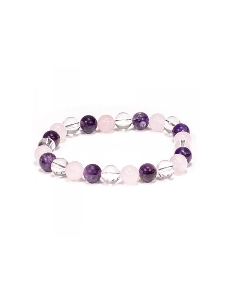 Bracelet made of semi-precious stones Golden Three