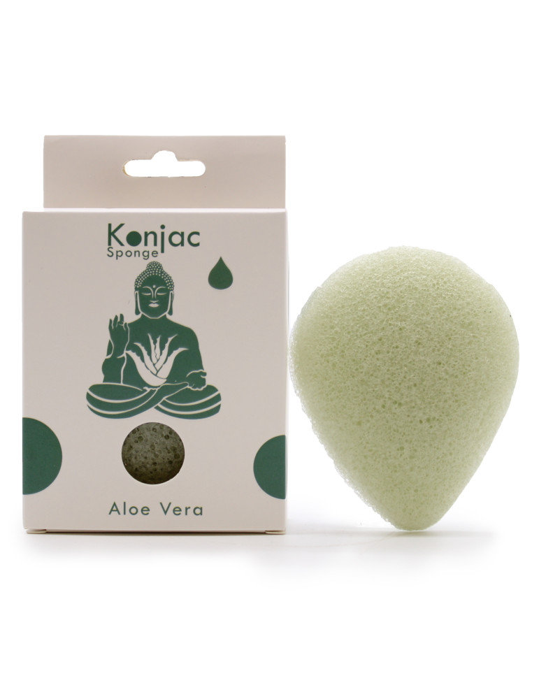 Konjac Sponge näokäsn tervendava aloe veraga