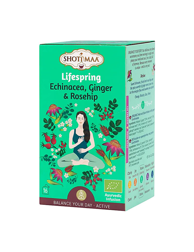 Shotimaa mahe teesegu LIFESPRING 16 teekotiga   Parim enne 09.09.2025