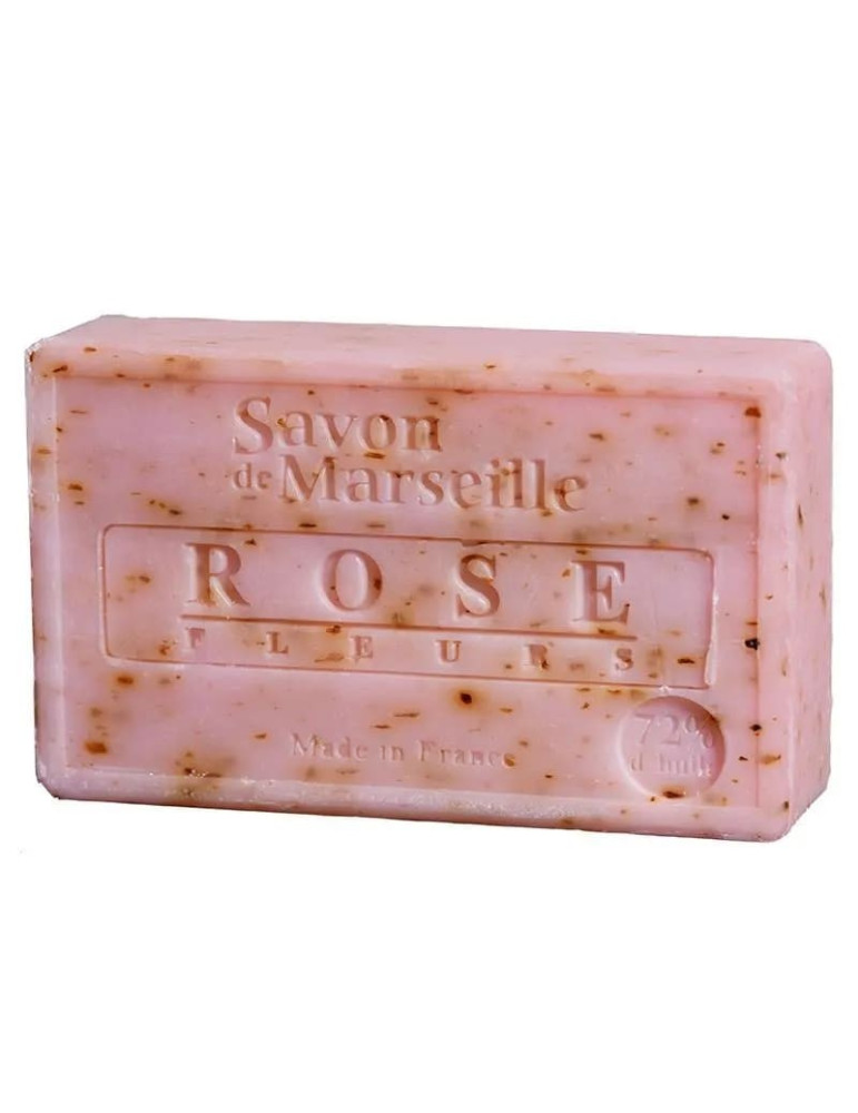 Savon de Marseille soap with crushed rose petals ROSE 100g