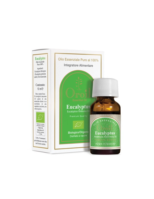 Fiore D'Oriente organic eucalypt essential oil 10ml   Best before 09/2024