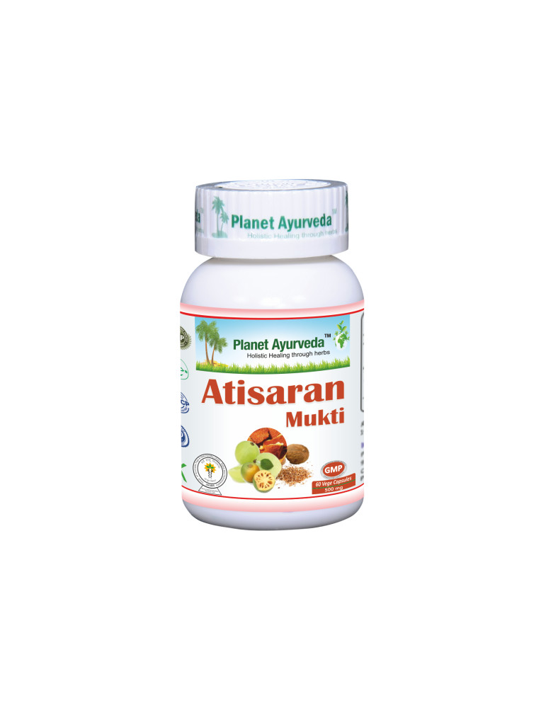 Planet Ayurveda Atisaran mukti ekstrakt -seedetrakti paremaks toimimiseks60 taimset kapslit      Best Before 05/2024