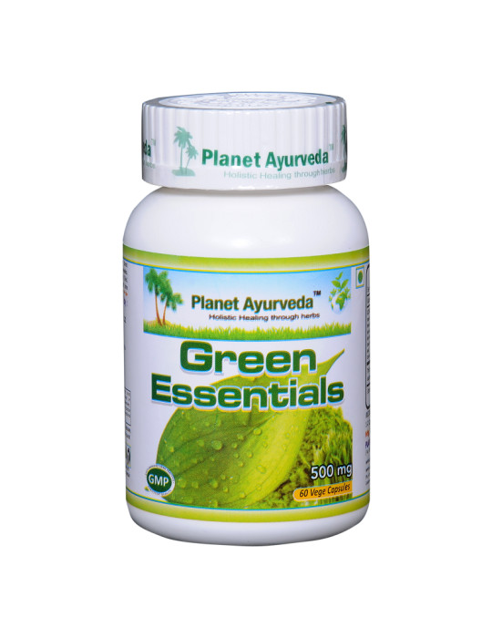 Planet Ayurveda Green Essentials ekstrakt- vitamiinide ja mineraalide allikas 60 taimset kapslit