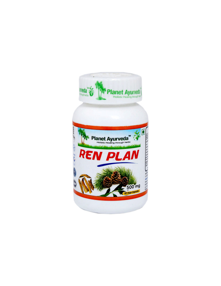 Planet Ayurveda Ren Plan extract- 60 capsules for bladder, kidney and overall urinary health