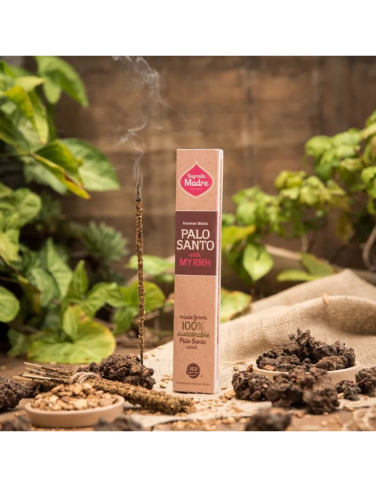 Sagrada Madre PALO SANTO INCENSE WITH MYRRH  22,8cm