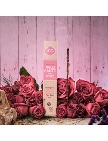 Sagrada Madre PALO SANTO INCENSE WITH ROSE 22,8cm 2