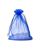 Organza gift bag blue M