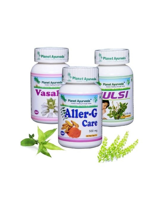 Planet Ayurveda Allergy and Asthma Reduction Package 3x60 capsules