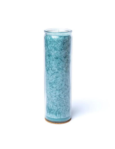 Yogi&Yogini unscented stearin candle AQUAMARINE 21x6.5cm 21x6,5cm