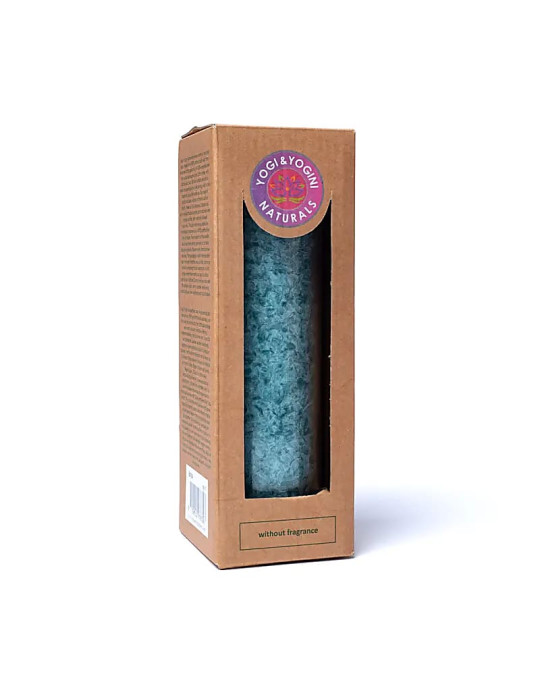 Yogi&Yogini unscented stearin candle AQUAMARINE 21x6.5cm 21x6,5cm