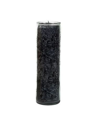 Yogi-Yogini candle BLACK NATURE in glass 21x6,5cm