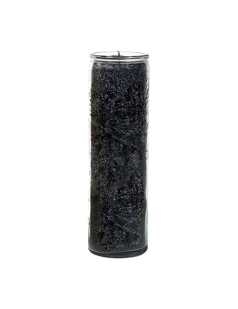 Yogi-Yogini candle BLACK NATURE in glass 21x6,5cm