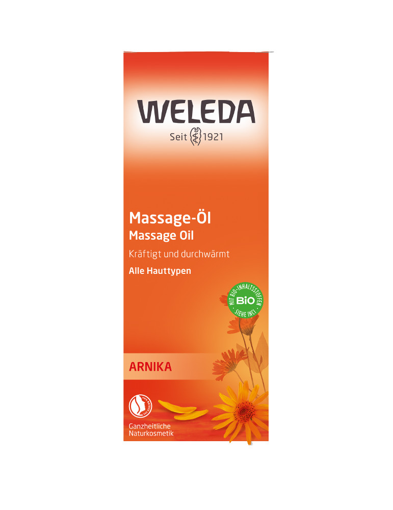 Weleda arnika soojendav ja vereringet kiirendav massaažiõli 100ml