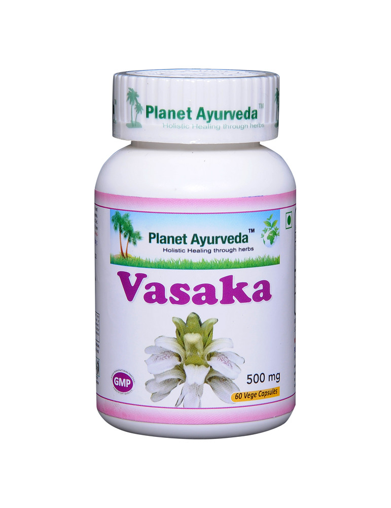 Planet Ayurveda Vasaka extract - 60 capsules for respiratory tract