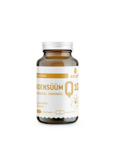 Koensüüm Q10 ubikinoon + ubikinool - energiavitamiin 90 kapslit