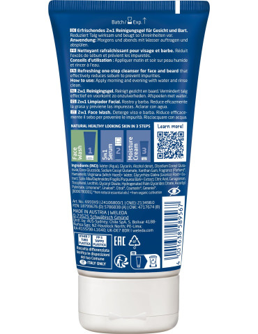 Weleda Refreshing cleansing gel for face and beard 100ml 2