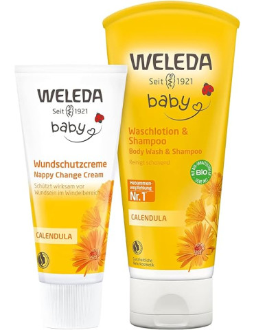 Weleda Kinkekomplekt Saialille dushikreem + beebikreem tsingiga 2