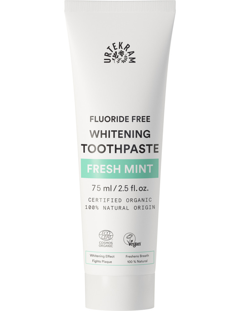 Urtekram Hambapasta mündiga, valgendav, 75ml