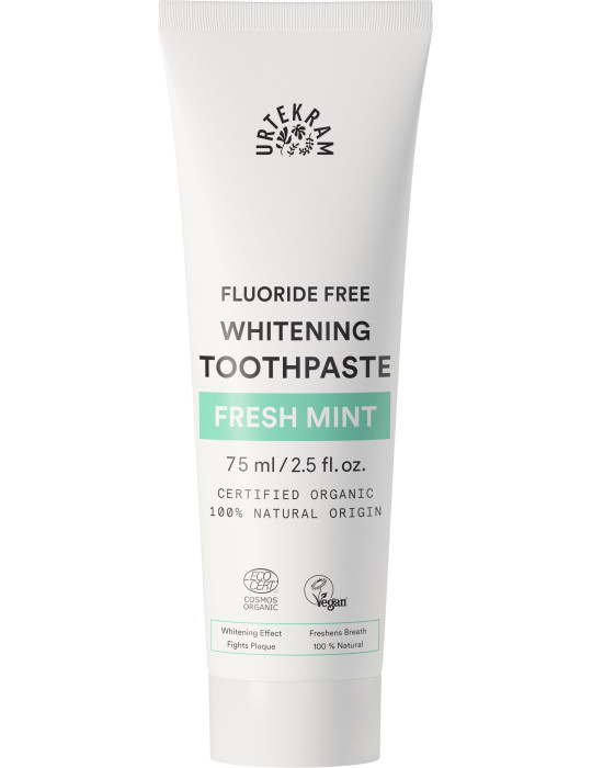 Urtekram Toothpaste with mint, whitening, 75ml
