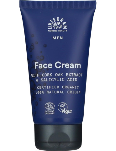 Urtekram Face cream for men, with salicylic acid, 75ml