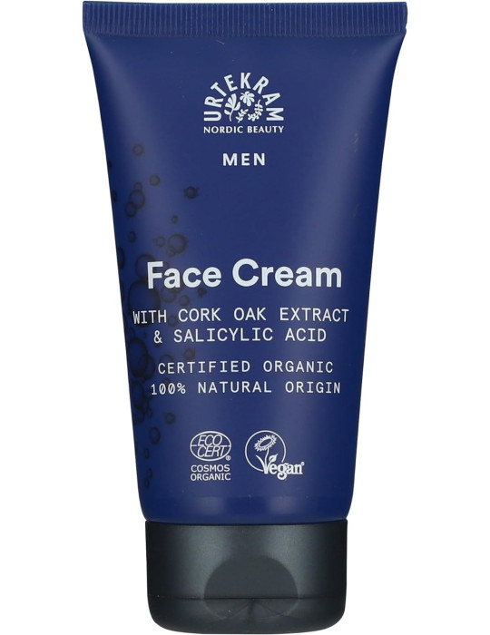 Urtekram Face cream for men, with salicylic acid, 75ml