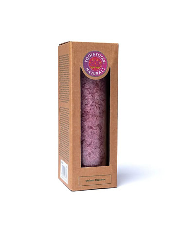 Yogi&Yogini steariinküünal VANAROOSA, lõhnatu, klaasis 21x6,5cm 2