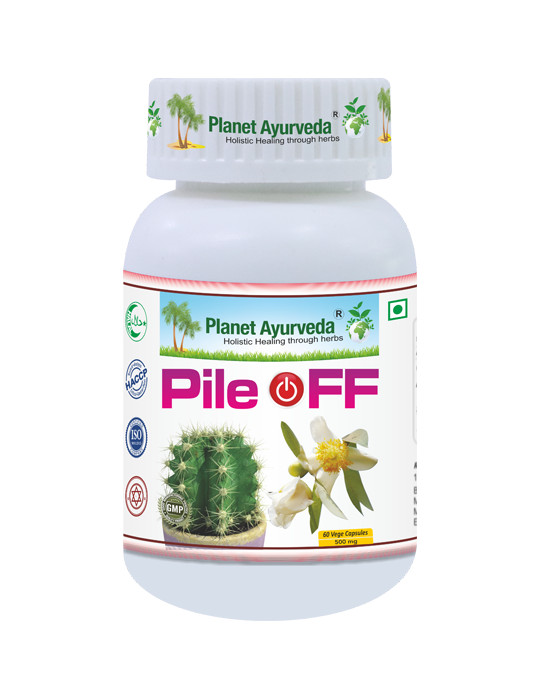 Planet Ayurveda PILE OFF- suurepärane kombinatsioon hemorroidide korral 60 kapslit