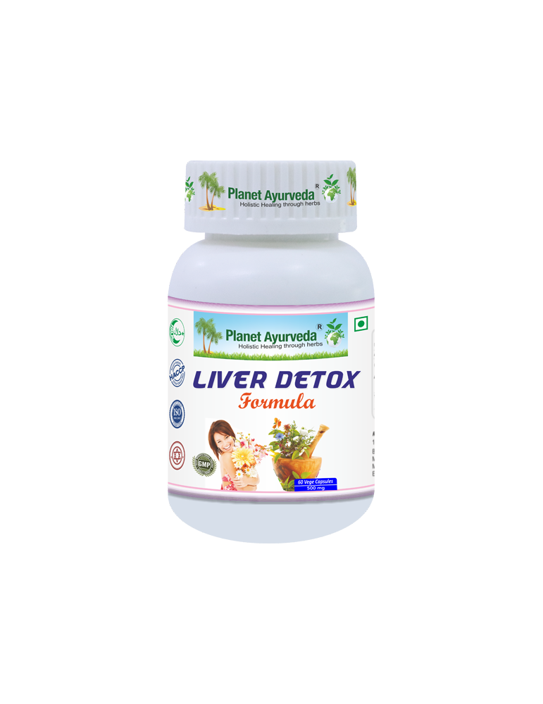Planet Ayurveda Liver detox-  detoxification and regeneration- 500mg, 60 capsules