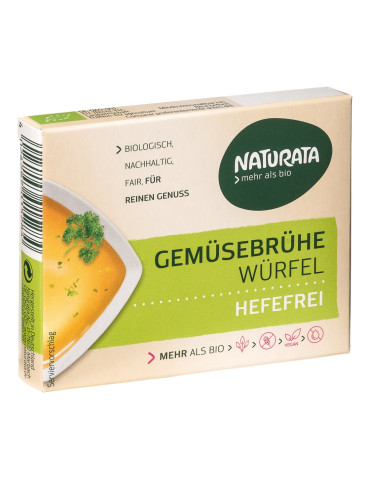 Vegetable bouillon cubes, yeast and palm oil free, 6x12 g