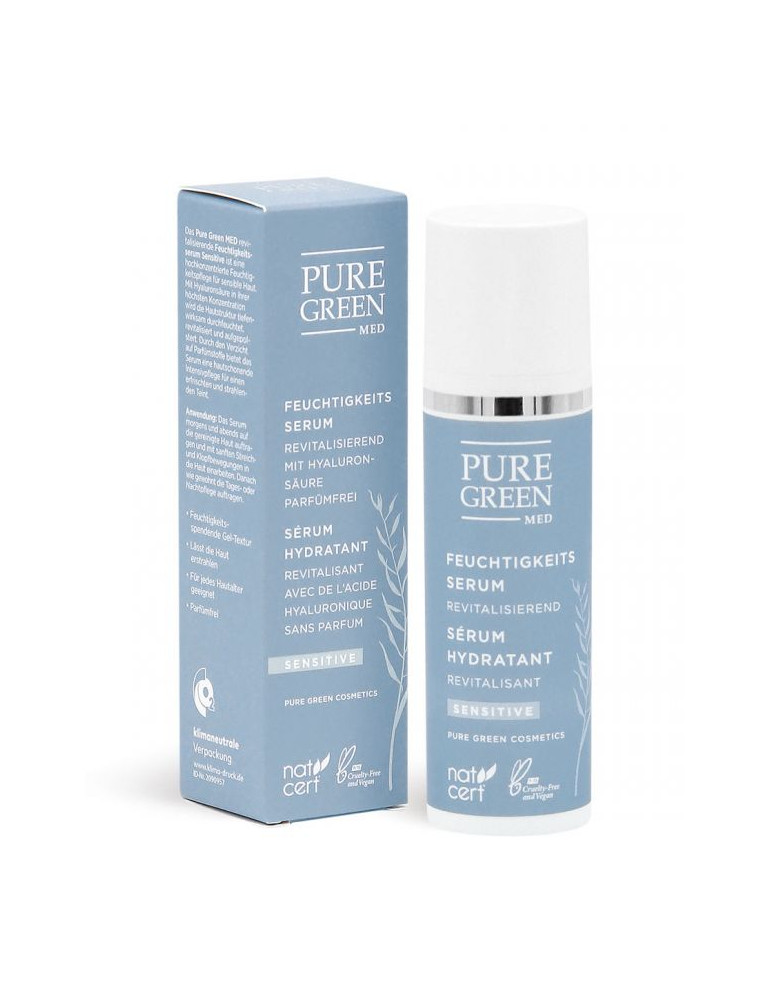 Pure Green MED niisutav seerum tundlikule nahale 30ml