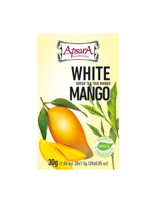 Apsara Roheline tee White mango 20*1,5g