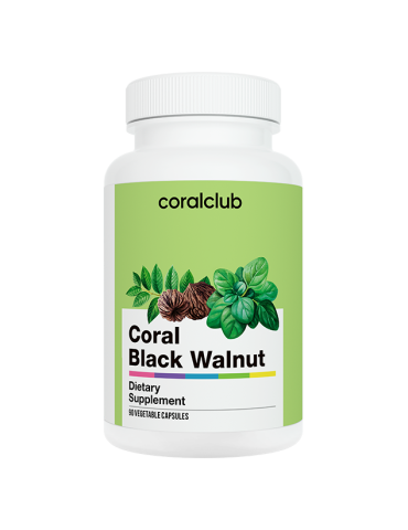 Coral Must pähkel - parasiitide vastane toime 90 kapslit