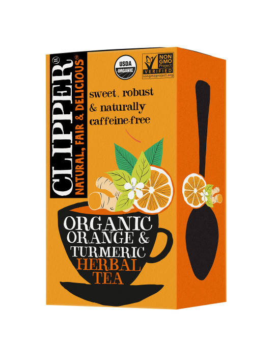 Clipper meepõõsa tee apelsini ja kurkumiga, 20 tk