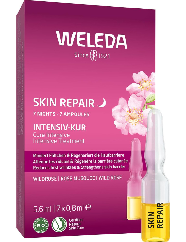 Weleda SKIN REPAIR Roosi intensiivhooldus 7 x 0,8 ml