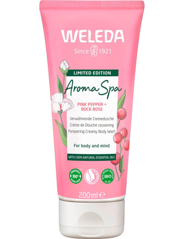 Weleda Aroma Spa shower cream Pink Pepper + Rock Rose 200ml