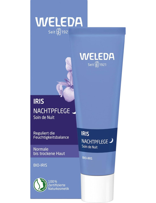 Weleda iris moisturizing night cream 30ml